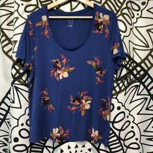 A New Day Floral Tee Shirt XXL
